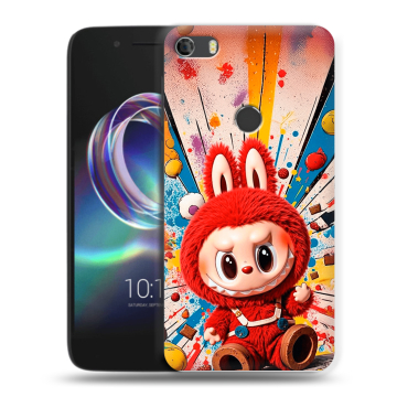 Силиконовый чехол на Alcatel Idol 5 с принтом Labubu Лабубу