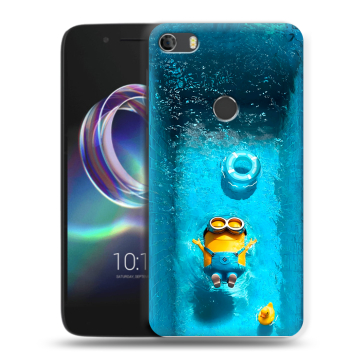 Силиконовый чехол на Alcatel Idol 5 с принтом Миньоны Силиконовый чехол на Alcatel Idol 5 с принтом Миньоны