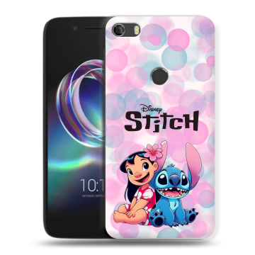 Силиконовый чехол на Alcatel Idol 5 с принтом Лило и Стич