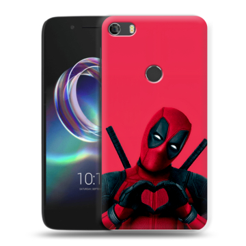 Силиконовый чехол на Alcatel Idol 5 с принтом Дедпул Deadpool Силиконовый чехол на Alcatel Idol 5 с принтом Дедпул Deadpool