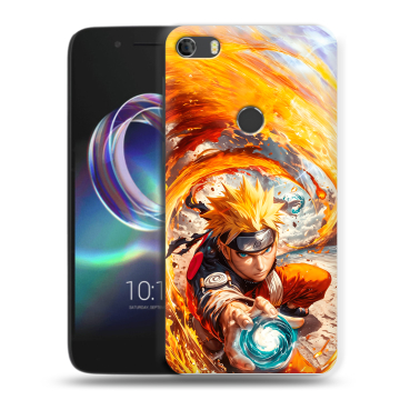 Силиконовый чехол на Alcatel Idol 5 с принтом Аниме Наруто Naruto