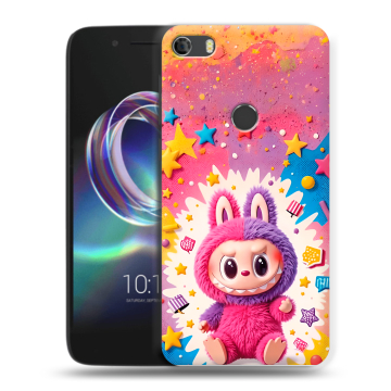 Силиконовый чехол на Alcatel Idol 5 с принтом Labubu Лабубу