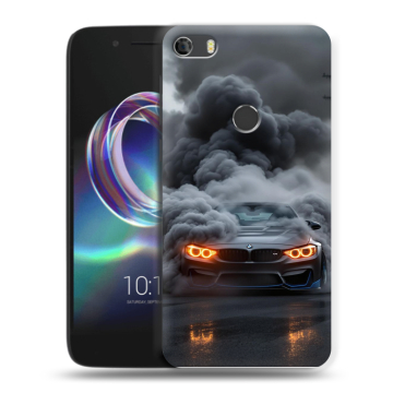 Силиконовый чехол на Alcatel Idol 5 с принтом BMW БМВ Силиконовый чехол на Alcatel Idol 5 с принтом BMW БМВ