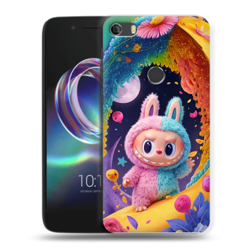 Силиконовый чехол на Alcatel Idol 5 с принтом Labubu Лабубу Силиконовый чехол на Alcatel Idol 5 с принтом Labubu Лабубу