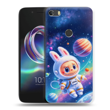 Силиконовый чехол на Alcatel Idol 5 с принтом Labubu Лабубу