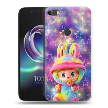Силиконовый чехол на Alcatel Idol 5 с принтом Labubu Лабубу