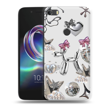 Силиконовый чехол на Alcatel Idol 5 с принтом Y2K