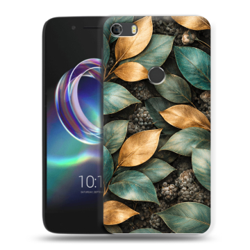 Силиконовый чехол на Alcatel Idol 5 с принтом женский