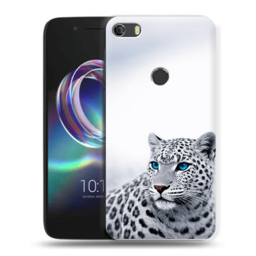 Силиконовый чехол на Alcatel Idol 5 с принтом женский