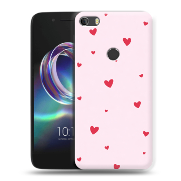 Силиконовый чехол на Alcatel Idol 5 с принтом для девочек