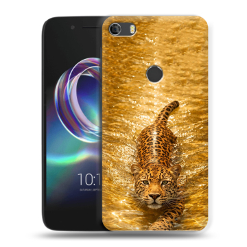 Силиконовый чехол на Alcatel Idol 5 с принтом женский