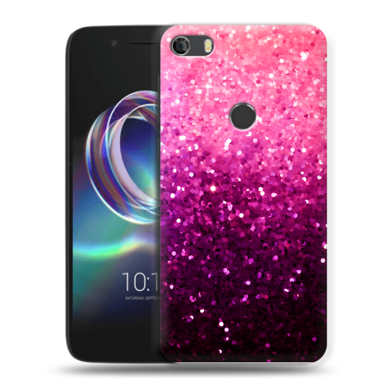 Силиконовый чехол на Alcatel Idol 5 с принтом Блестки Силиконовый чехол на Alcatel Idol 5 с принтом Блестки