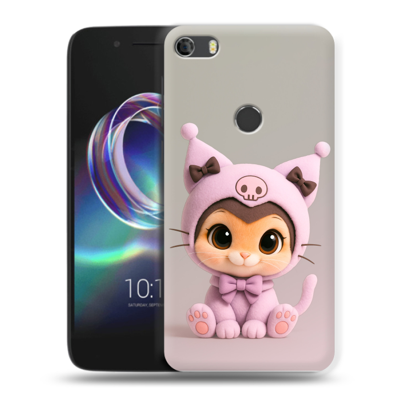 Силиконовый чехол на Alcatel Idol 5 с принтом Куроми Kuromi Силиконовый чехол на Alcatel Idol 5 с принтом Куроми Kuromi