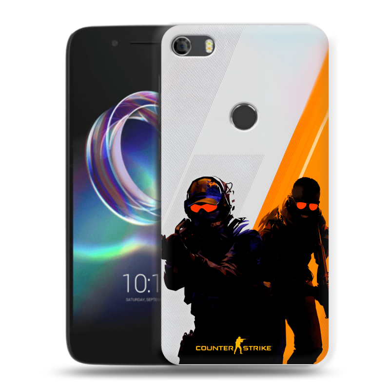 Силиконовый чехол на Alcatel Idol 5 с принтом Контер страйк Counter strike Силиконовый чехол на Alcatel Idol 5 с принтом Контер страйк Counter strike