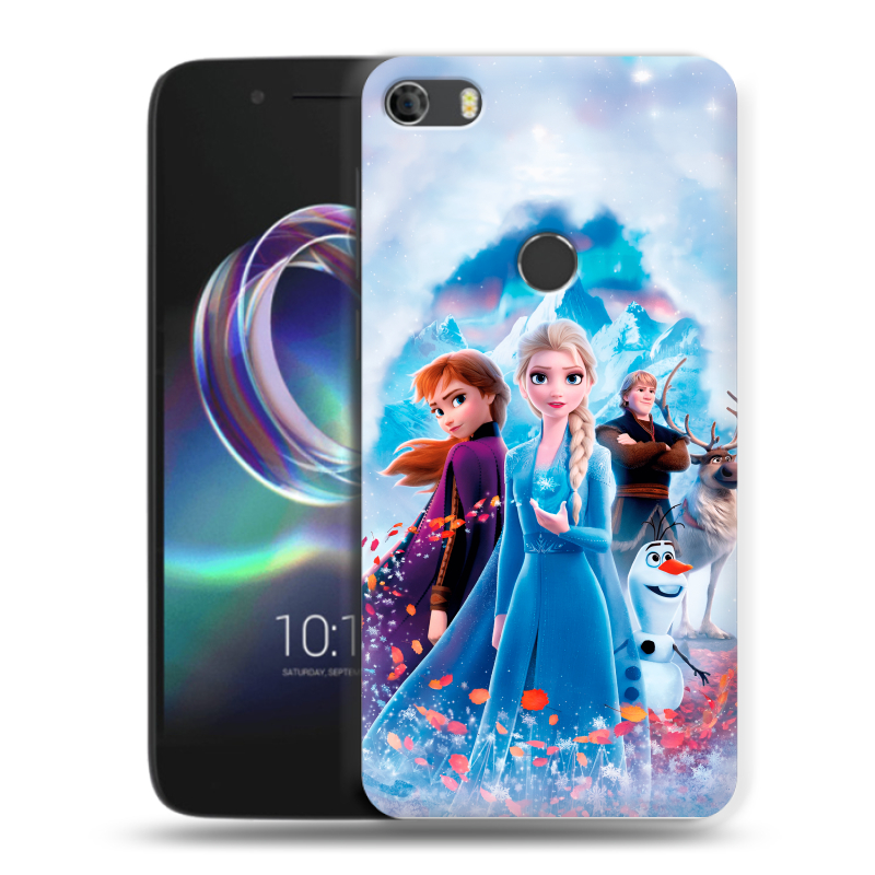 Силиконовый чехол на Alcatel Idol 5 с принтом Холодное сердце Frozen Силиконовый чехол на Alcatel Idol 5 с принтом Холодное сердце Frozen