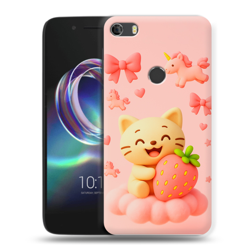 Силиконовый чехол на Alcatel Idol 5 с принтом для девочек Силиконовый чехол на Alcatel Idol 5 с принтом для девочек