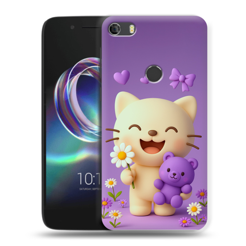 Силиконовый чехол на Alcatel Idol 5 с принтом для девочек Силиконовый чехол на Alcatel Idol 5 с принтом для девочек