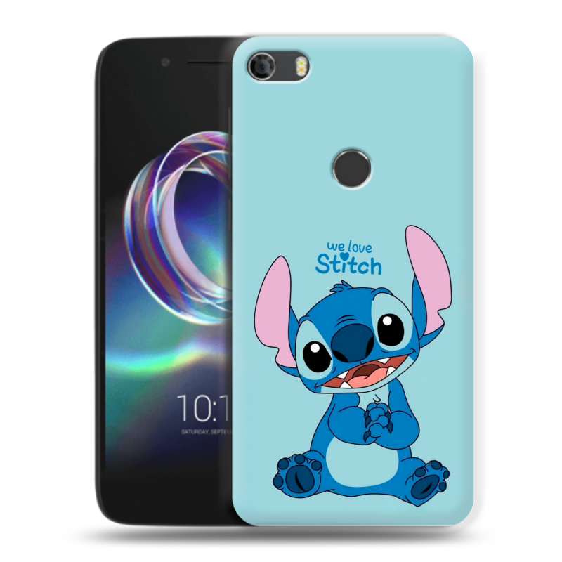 Силиконовый чехол на Alcatel Idol 5 с принтом Лило и Стич Силиконовый чехол на Alcatel Idol 5 с принтом Лило и Стич