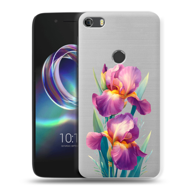 Силиконовый чехол на Alcatel Idol 5 с принтом Цветы орхидеи Силиконовый чехол на Alcatel Idol 5 с принтом Цветы орхидеи
