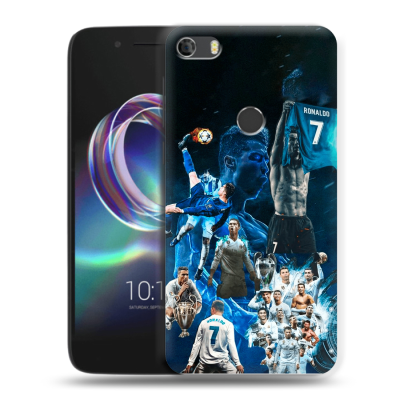 Силиконовый чехол на Alcatel Idol 5 с принтом Реал Роналдо Силиконовый чехол на Alcatel Idol 5 с принтом Реал Роналдо