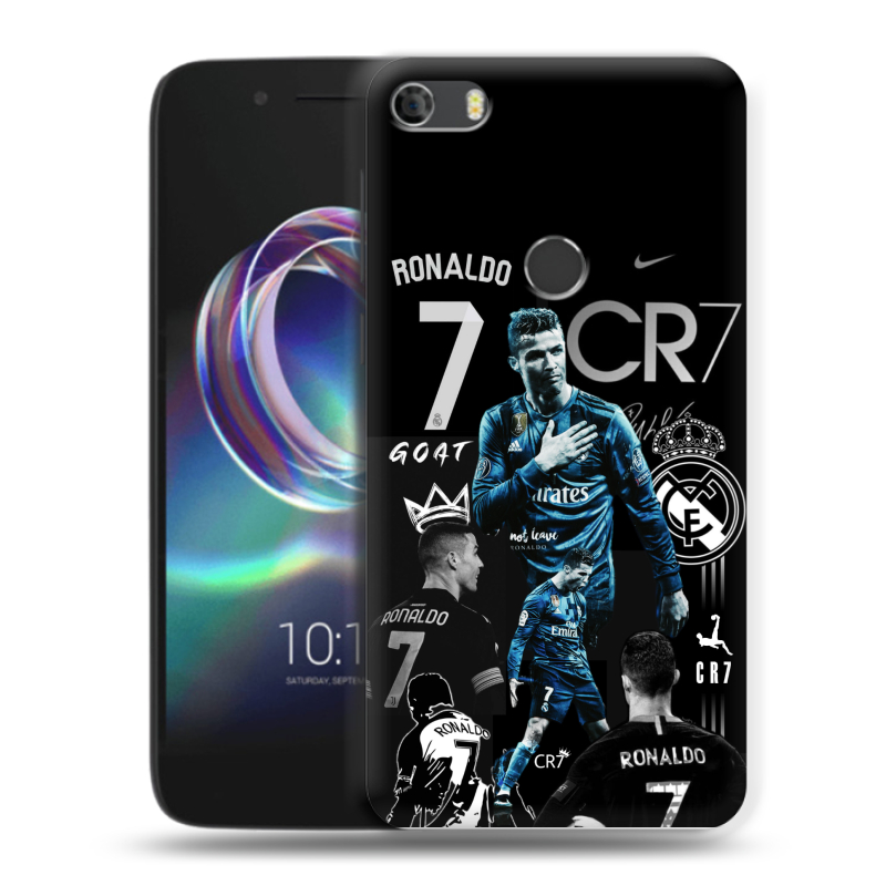 Силиконовый чехол на Alcatel Idol 5 с принтом Реал Роналдо Силиконовый чехол на Alcatel Idol 5 с принтом Реал Роналдо