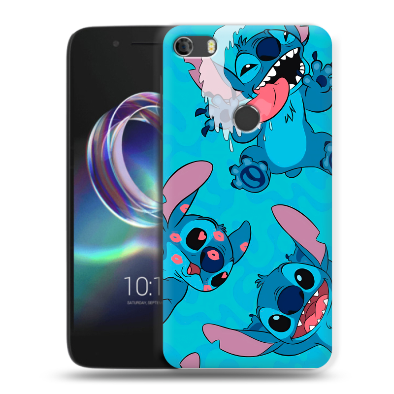 Силиконовый чехол на Alcatel Idol 5 с принтом Лило и Стич Силиконовый чехол на Alcatel Idol 5 с принтом Лило и Стич