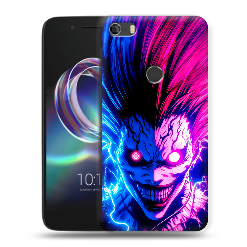 Силиконовый чехол на Alcatel Idol 5 с принтом Death note Тетрадь смерти Силиконовый чехол на Alcatel Idol 5 с принтом Death note Тетрадь смерти