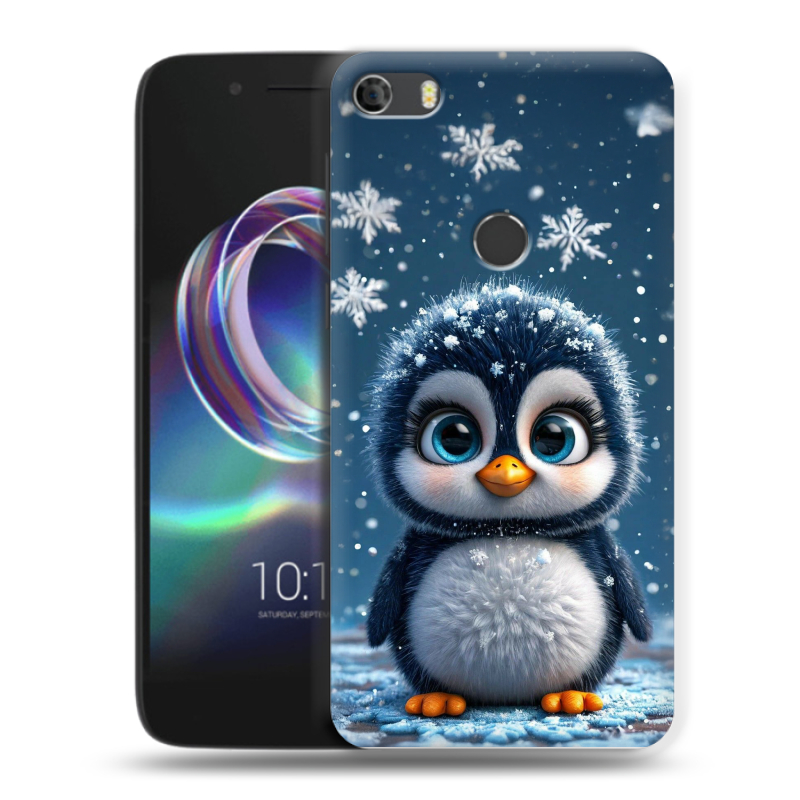 Силиконовый чехол на Alcatel Idol 5 с принтом Новый год Силиконовый чехол на Alcatel Idol 5 с принтом Новый год