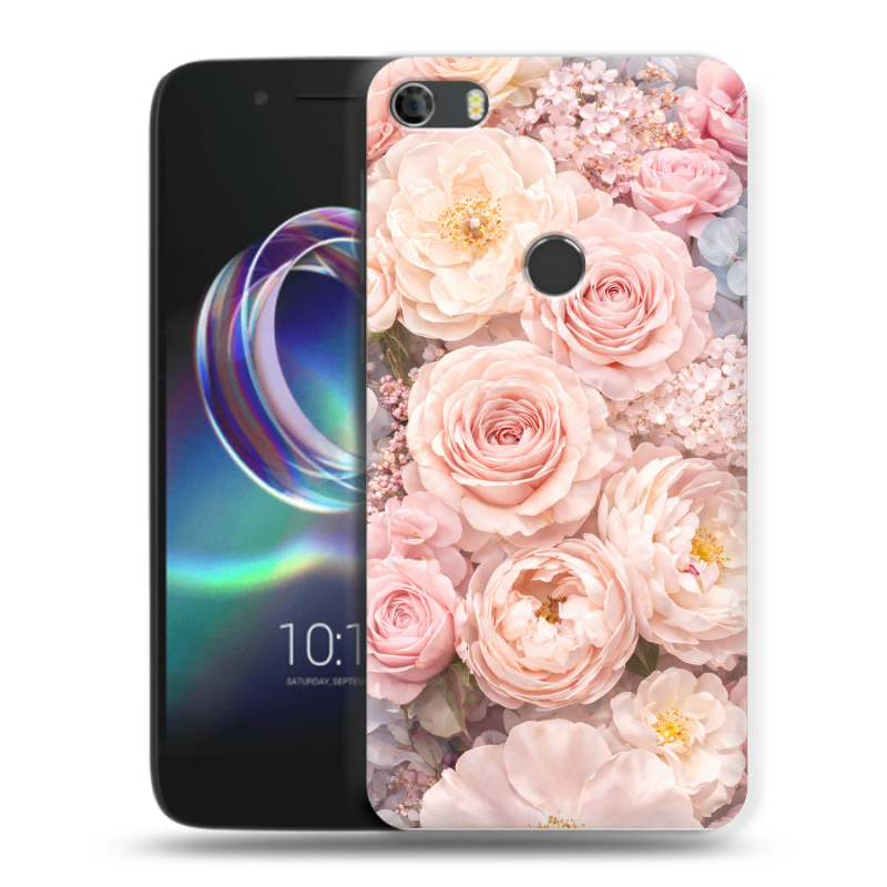 Силиконовый чехол на Alcatel Idol 5 с принтом женский Силиконовый чехол на Alcatel Idol 5 с принтом женский