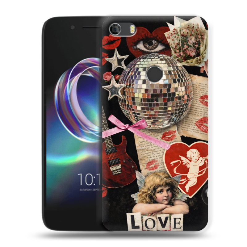 Силиконовый чехол на Alcatel Idol 5 с принтом для девочек Силиконовый чехол на Alcatel Idol 5 с принтом для девочек