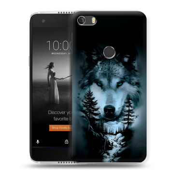 Силиконовый чехол на Alcatel Idol 5S с принтом Лесной волк