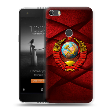 Силиконовый чехол на Alcatel Idol 5S с принтом Герб СССР