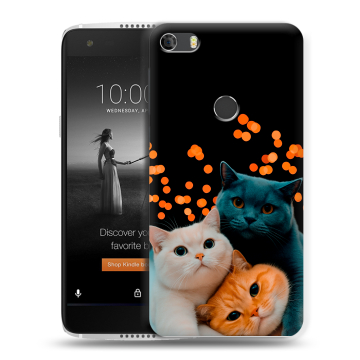 Силиконовый чехол на Alcatel Idol 5S с принтом Кошки