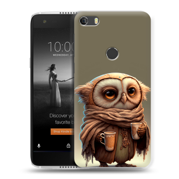 Силиконовый чехол на Alcatel Idol 5S с принтом Сова