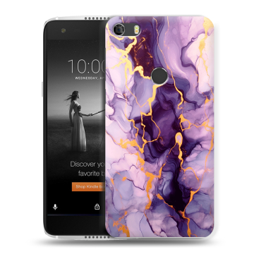 Силиконовый чехол на Alcatel Idol 5S с принтом Мрамор Силиконовый чехол на Alcatel Idol 5S с принтом Мрамор