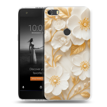 Силиконовый чехол на Alcatel Idol 5S с принтом Цветы Силиконовый чехол на Alcatel Idol 5S с принтом Цветы