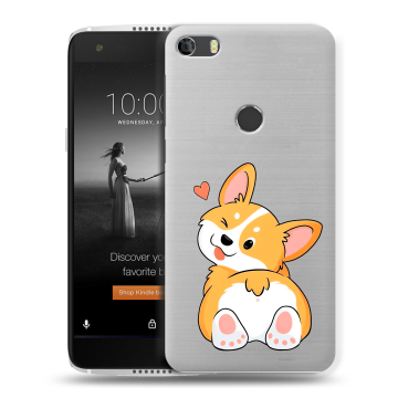 Силиконовый чехол на Alcatel Idol 5S с принтом Корги Силиконовый чехол на Alcatel Idol 5S с принтом Корги