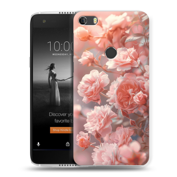Силиконовый чехол на Alcatel Idol 5S с принтом Розовые розы Силиконовый чехол на Alcatel Idol 5S с принтом Розовые розы