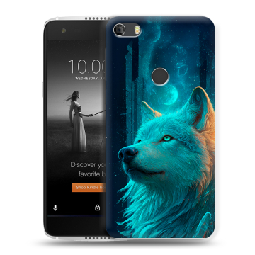 Силиконовый чехол на Alcatel Idol 5S с принтом бабочки саккура