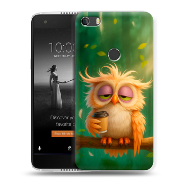 Силиконовый чехол на Alcatel Idol 5S с принтом сова