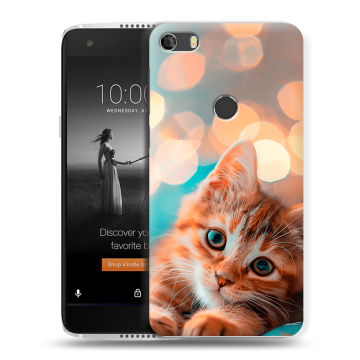 Силиконовый чехол на Alcatel Idol 5S с принтом котик Силиконовый чехол на Alcatel Idol 5S с принтом котик