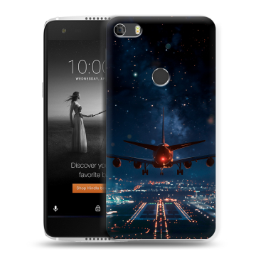 Силиконовый чехол на Alcatel Idol 5S с принтом самолет Силиконовый чехол на Alcatel Idol 5S с принтом самолет