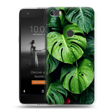 Силиконовый чехол на Alcatel Idol 5S с принтом Листья Силиконовый чехол на Alcatel Idol 5S с принтом Листья