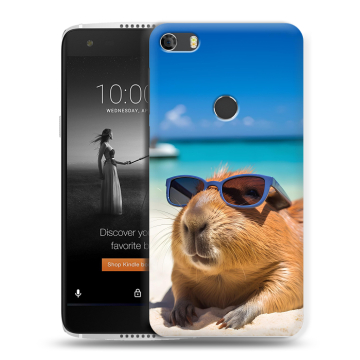 Силиконовый чехол на Alcatel Idol 5S с принтом Капибара