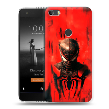 Силиконовый чехол на Alcatel Idol 5S с принтом человек паук spiderman Силиконовый чехол на Alcatel Idol 5S с принтом человек паук spiderman