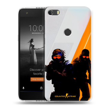 Силиконовый чехол на Alcatel Idol 5S с принтом Контер страйк Counter strike