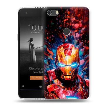 Силиконовый чехол на Alcatel Idol 5S с принтом Железный человек Ironman Силиконовый чехол на Alcatel Idol 5S с принтом Железный человек Ironman