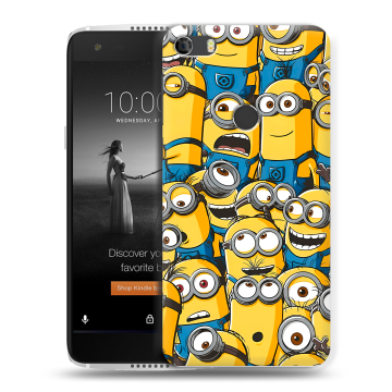 Силиконовый чехол на Alcatel Idol 5S с принтом Миньоны Силиконовый чехол на Alcatel Idol 5S с принтом Миньоны