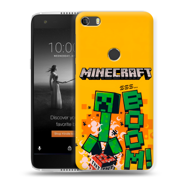 Силиконовый чехол на Alcatel Idol 5S с принтом Майнкрафт Minecraft Силиконовый чехол на Alcatel Idol 5S с принтом Майнкрафт Minecraft