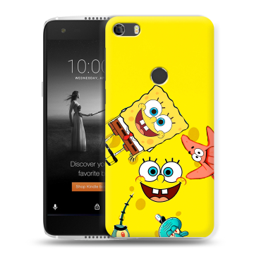 Силиконовый чехол на Alcatel Idol 5S с принтом Спанч боб Спанчбоб